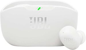JBL, Fone de Ouvido Sem Fio, JBL, Bluetooth, Wave Buds 2, Intra Auricular, Sem Fio, Resistente À Água e Poeira - Branco